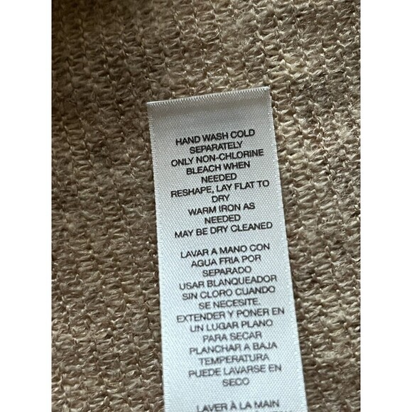 Chicos Womens Bonded Lace Henrietta Cardigan White Tan Open Front  Blazer Size 1 - Picture 7 of 12